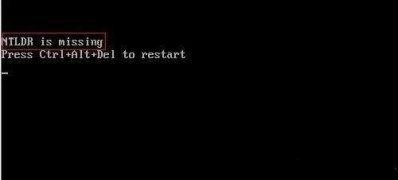 win7 64位系统开机出现黑屏并提示ntrl is missing press alt+ctrl+del resset
